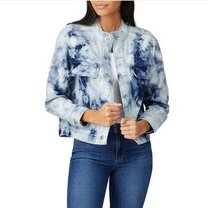 Fifteen Twenty Tie Dye Denim jacket blue | X-Small